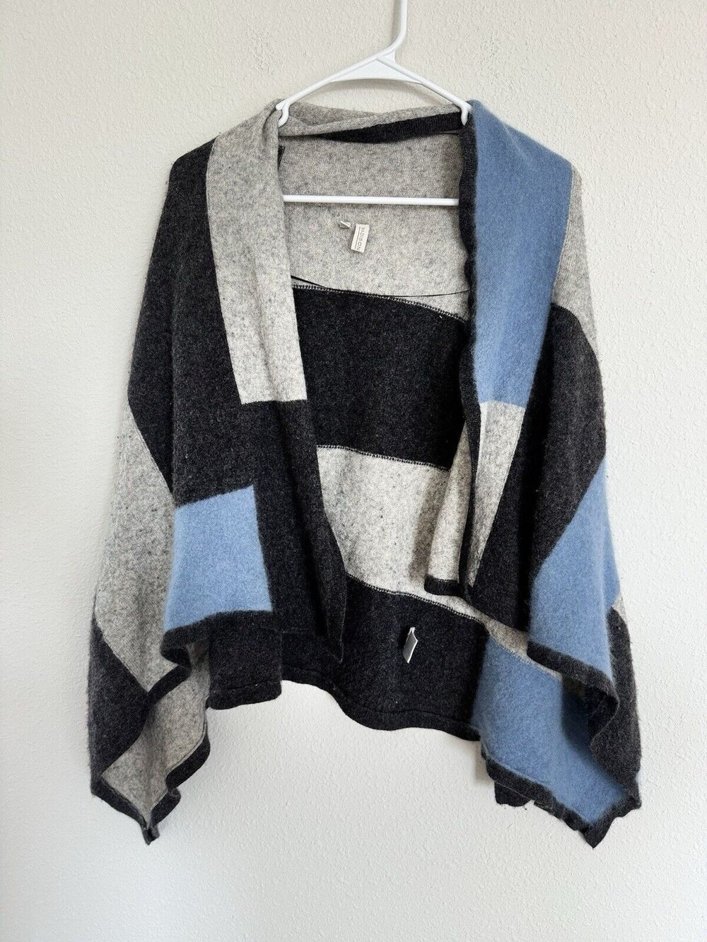 Madison Patchwork Wool And Cashmere Cardigan Cozy Patchwork SZ S